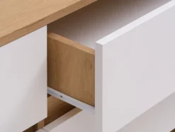 BILLUND Kommoder|Kommoder|Kommode 3+3 hvid/eg Hvid+Eg