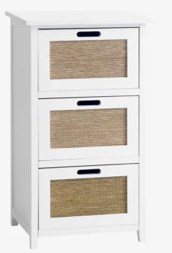 BJERRINGBRO Kommoder|Kommoder|Kommode 3 skuffer natur/hvid