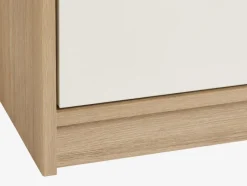 JENSLEV Kommoder|Kommoder|Kommode 4 skuffer 1 låge eg/hvid Eg+Hvid