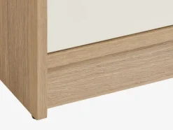 JENSLEV Kommoder|Kommoder|Kommode 4 skuffer eg/hvid Eg+Hvid