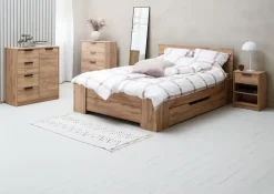 JENSLEV Kommoder|Kommoder|Kommode 4 skuffer 1 låge Eg