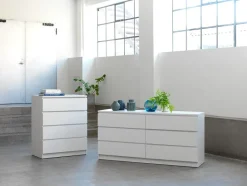 LIMFJORDEN Kommoder|Kommoder|Kommode 4 skuffer Hvid