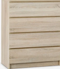 LIMFJORDEN Kommoder|Kommoder|Kommode 4 skuffer lys efarve Eg