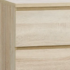 LIMFJORDEN Kommoder|Kommoder|Kommode 4 skuffer lys efarve Eg