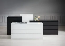 LIMFJORDEN Kommoder|Kommoder|Kommode 3+3 skuffer Sort