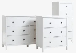 NORDBY Kommoder|Kommoder|Kommode 5 skuffer hvid