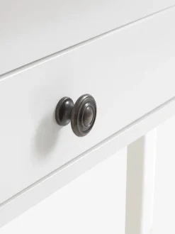 NORDBY Konsolborde|Konsolborde|Konsolbord 40x110 2 skuffer 1 hylde hvid