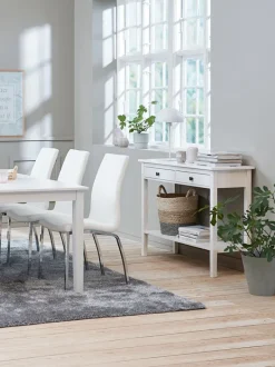 NORDBY Konsolborde|Konsolborde|Konsolbord 40x110 2 skuffer 1 hylde hvid