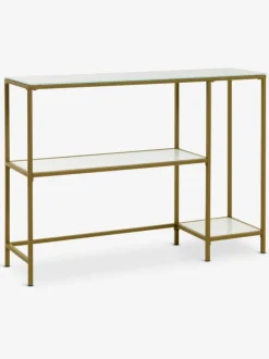 PANDRUP Konsolborde|Konsolborde|Konsolbord 30x110 hvid/guld