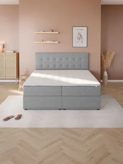 GOLD C50 STORAGE Andre Størrelser|180 X 200 Cm|Kontinentalseng 180x200 GOLD C50 m/opbevaring Grå-23