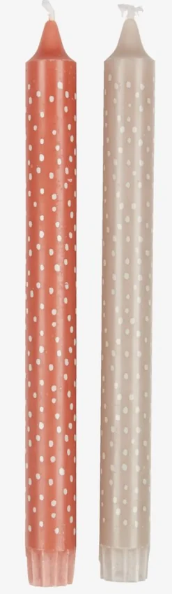 JULIAN Lys Og Servietter|Lys Og Servietter|Kronelys H25cm 2 stk/pk