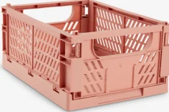 MILAS Plastkasser|Kurv B25xL34xH15cm foldbar Koral