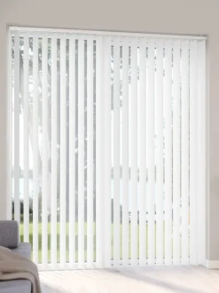 FERAGEN Mørklægningsgardiner|Lamelgardin mørklægning 100x250cm Hvid