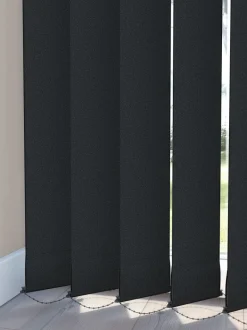 ROGEN Lysdæmpende Gardiner|Lamelgardin 100x250cm Sort