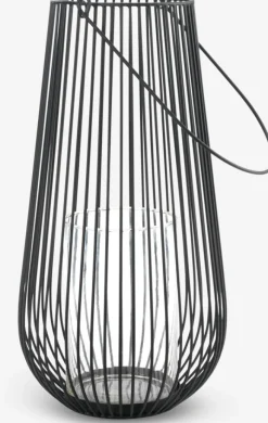 MELIAS Lanterner|Lanterne Ø24xH46cm sort