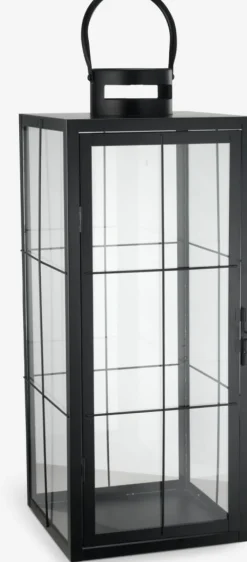 VILLADS Lanterner|Lanterne B20xL20xH50cm sort