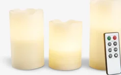 KRISTJAN Led Lys|LED bloklys 3 stk/pk