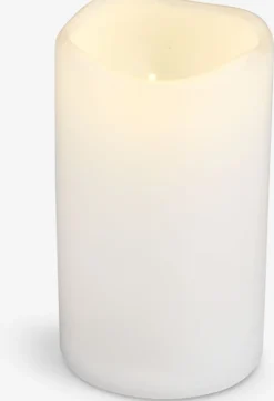 SOREN Led Lys|LED bloklys Ø8xH10cm hvid