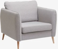 AARHUS Lænestole|Lænestol t stof Lysegrå