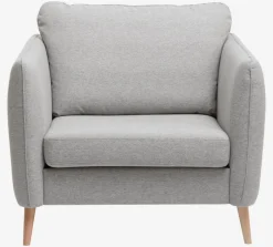 AARHUS Lænestole|Lænestol t stof Lysegrå