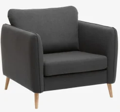 AARHUS Lænestole|Lænestol t stof Mørkegrå