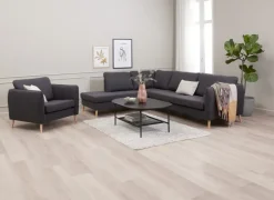 AARHUS Lænestole|Lænestol t stof Mørkegrå