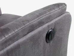 ABILDSKOV Lænestole|Lænestol elektrisk gråt stof