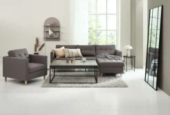 FALSLEV Lænestole|Lænestol gråt stof