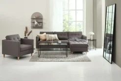 FALSLEV Lænestole|Lænestol gråt stof