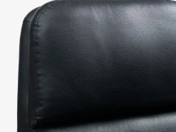 TANKEDAL Lænestole|Lænestol m/fodskammel kunstlæder Sort