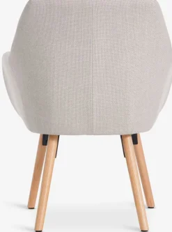 UDSBJERG Lænestole|Lænestol stof/eg Beige