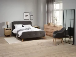 UDSBJERG Lænestole|Lænestol t stof/eg Grå