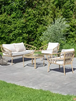 JENNUM Loungemøbler|Loungeborde|Loungebord Ø80xH44 natur