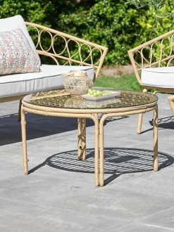 JENNUM Loungemøbler|Loungeborde|Loungebord Ø80xH44 natur