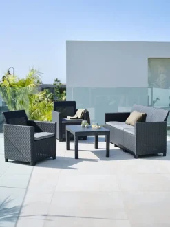 MOLDE Loungesæt|Loungesæt 5-pers. grå