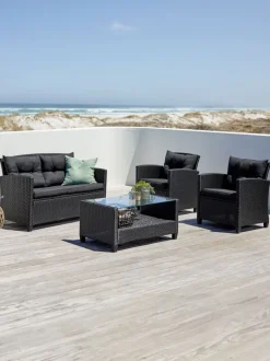 MORA Loungesæt|Loungesæt 4-pers. sort