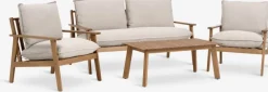RYDDET Loungesæt|Loungesæt 4.5-pers. hårdttræ