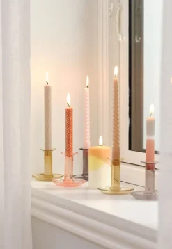 BALDUR Lys Og Servietter|Lys Og Servietter|Lys H25cm 4 stk/pk Khaki