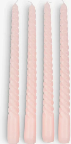 BALDUR Lys Og Servietter|Lys Og Servietter|Lys H26cm 4 stk/pk Rosa