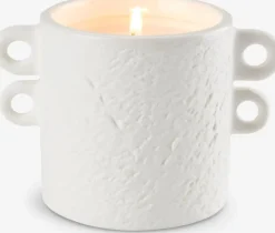 JANSEN Lys Og Servietter|Lys Og Servietter|Lys Ø8xH8cm hvid