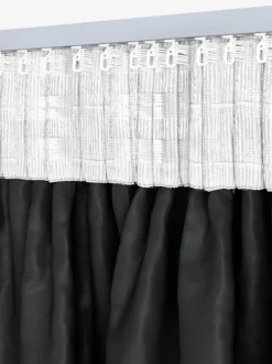 AMUNGEN Mørklægningsgardiner|Lysdæmpende gardin 1x140x175 Sort