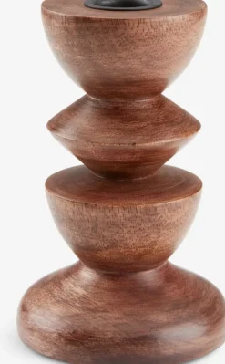 JANUS Lysestager|Lysestage Ø9xH14cm brun