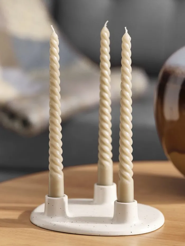 LAURITS Lysestager|Lysestage B14xL18xH4cm