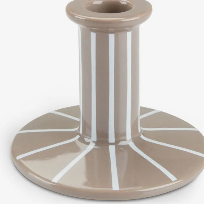 MARK Lysestager|Lysestage Ø10xH8cm grå