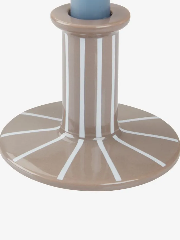 MARK Lysestager|Lysestage Ø10xH8cm grå