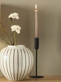 OLAV Lysestager|Lysestage Ø9xH24cm sort