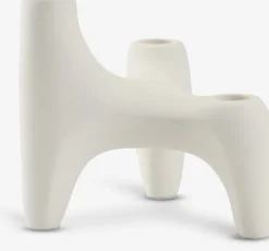 VIGNIR Lysestager|Lysestage B13xL16xH15cm råhvid