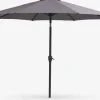 AGGER Parasoller|Markedsparasol Ø300 mørkegrå