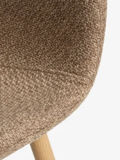 MARSTRAND + EJSTRUP Spisebordssæt|MARSTRAND Ø110 bord eg + 4 EJSTRUP stole mørk sand/eg