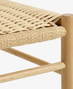 MARSTRAND + ISLEV Spisebordssæt|MARSTRAND L200 bord hvid + 4 ISLEV stole u/armlæn eg